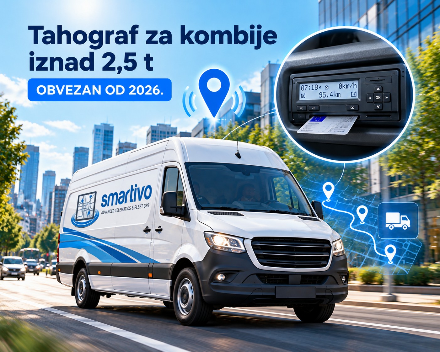 Tahograf za kombije iznad 2,5 t obvezan od 2026. – što prijevoznici moraju znati?